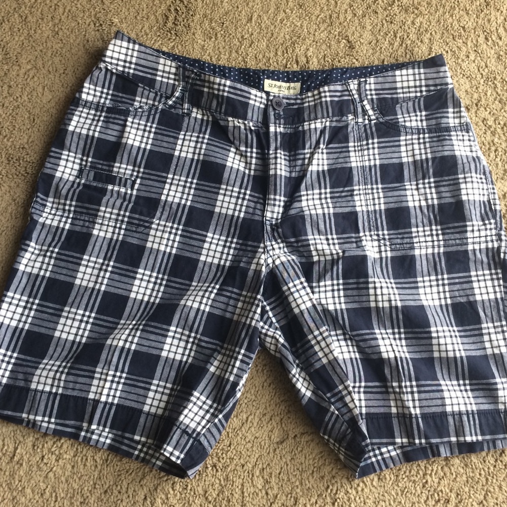 St. John’s Bay || Woman Plaid Bermuda 16P Blue